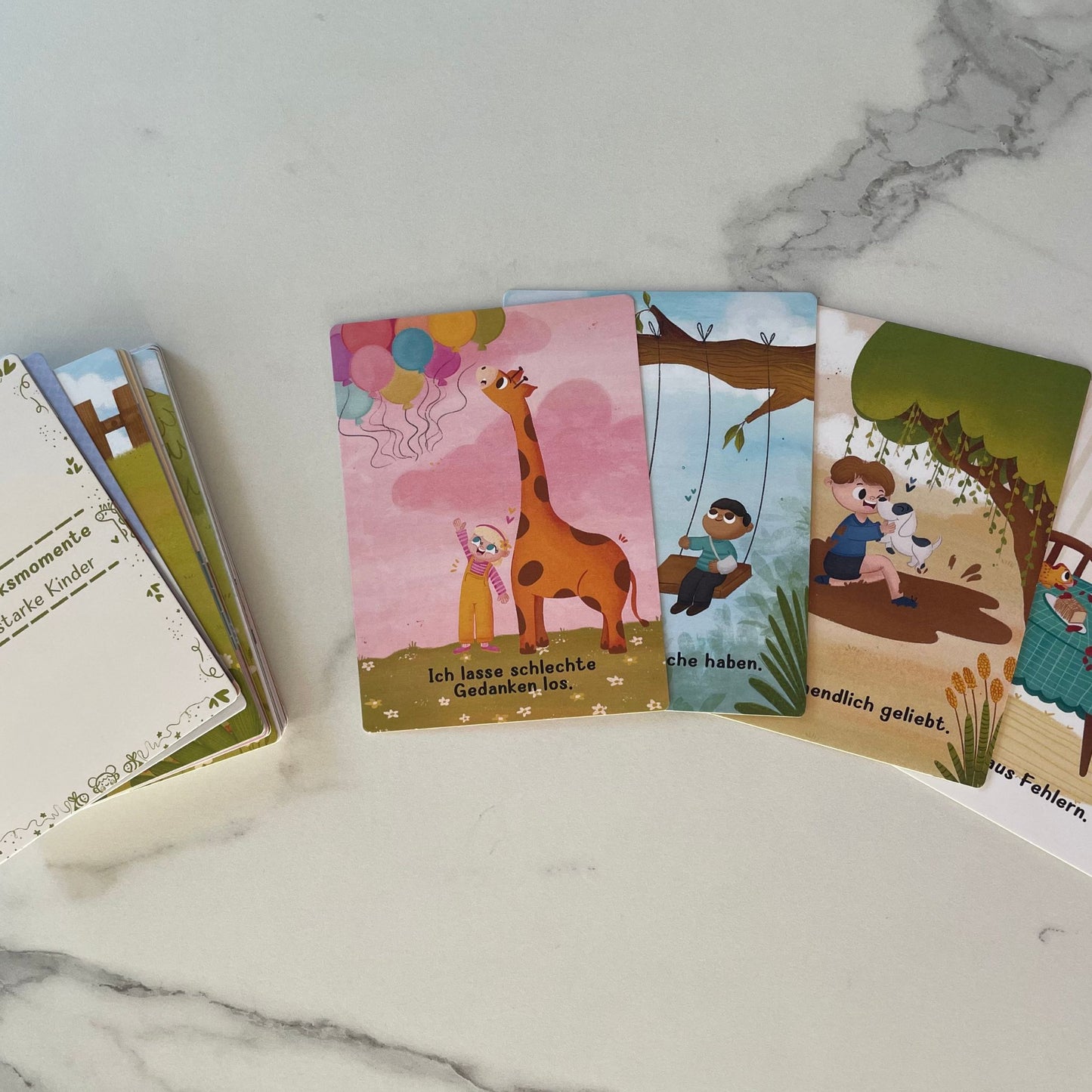 Tierische Glücksmomente – 32 Affirmationskarten für starke Kinder